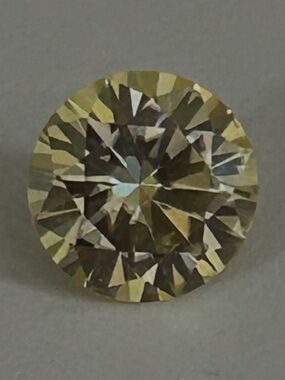 .86 ct Yellow Russian Lab Grown Diamond 6mm